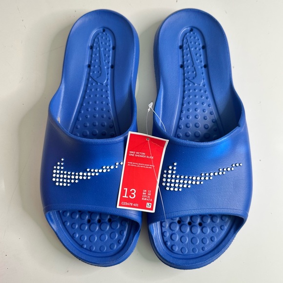 NWT Nike Victori One Shower Slides - blue - Picture 8 of 11